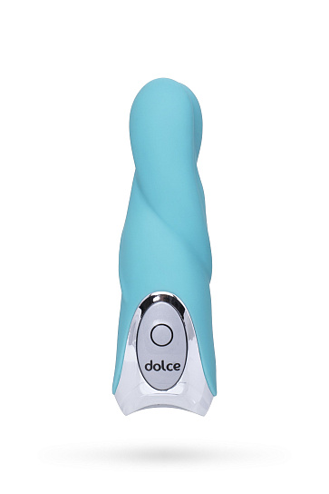 Вибратор Dolce Owen Tiffany blue с раздвоенным кончиком