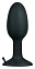 Черная анальная пробка Backdoor из силикона, 8 см