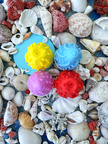 Мастурбатор в форме яйца с рельефом Gvibe Gegg, розовый