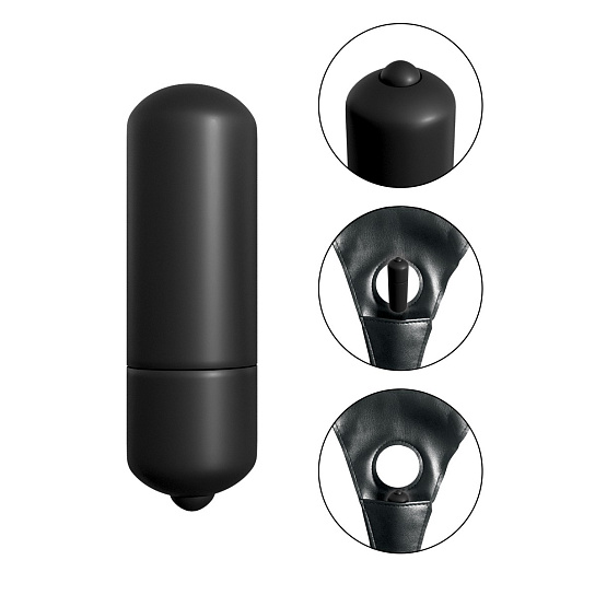 Вибрирующий мини-фаллос на ремнях Vibrating For Him