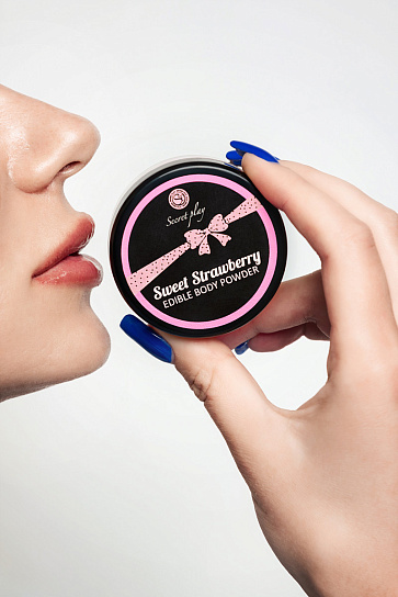Съедобная пудра для тела со вкусом клубники Secret Play Strawberry Edible, 20 г Съедобная пудра для тела со вкусом клубники Secret Play Strawberry Edible, 20 г