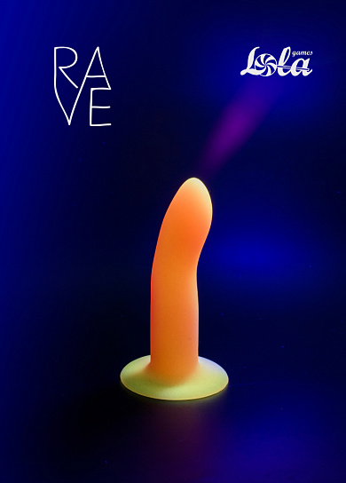 Светящийся в темноте фаллоимитатор Lola Games Rave Light Keeper, розовый