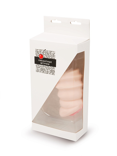 Компактный рельефный мастурбатор-вагина