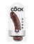 Фаллос на присоске King Cock 8 реалистичный, 19 см, коричневый Фаллос на присоске King Cock 8 реалистичный, 19 см, коричневый