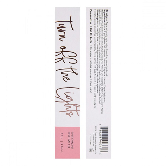 Масло-парфюм с феромонами CG Turn Off The Lights, 9,2 мл