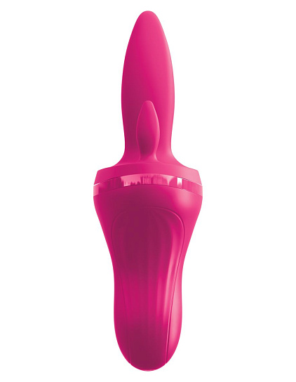 Вибромассажер с подвижными язычками 3Some Holey Trinity