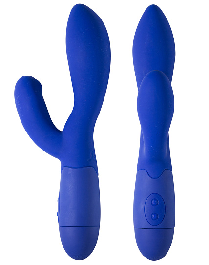Двойной женский вибратор The Princess, 20,5 см, синий