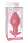 Анальная пробка BULB ANAL с вибрацией средняя, розовая