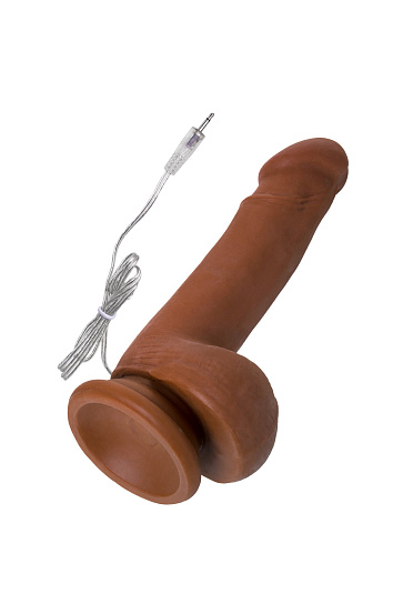 Вибратор-реалистик для женщин RealStick Elite Mulatto, 13 см