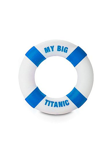 Эрекционное кольцо плотно облегает пенис BUOY MY BIG