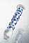 Фаллоимитатор из стекла DILDO с пупырками, 19 см