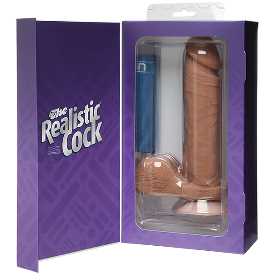 Ультрареалистичный пенис мулата The Realistic Cock, 19 см