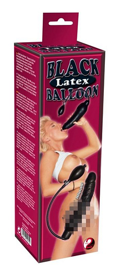 Надувной фаллоимитатор с грушей Pumpdildo Latex Balloon, 23 см