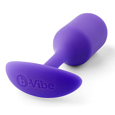 Анальный плаг силиконовый B-vibe Snug Plug 2, фиолетовая