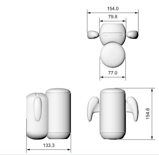 Мастурбатор Amovibe Black Knight с имитацией фрикций