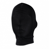 Плотная глухая черная маска на голову Lux Fetish
