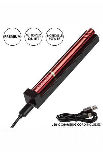 Ультратонкий вибромассажер Hidden Pleasures, красный