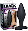 Черная анальная втулка Velvets, длина 9 см