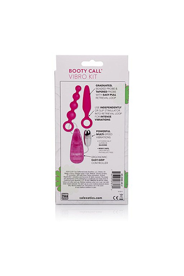 Набор анальных стимуляторов Booty Vibro Kit, розовый