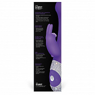 Карманный вибратор-кролик Crystalized 6 режимов, блестящий фиолетовый