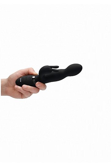 Вибратор-кролик Niva с функцией ротация, черный