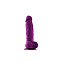 Фаллос с мошонкой ColourSoft 5 Soft Dildo, фиолетовый, 13 см