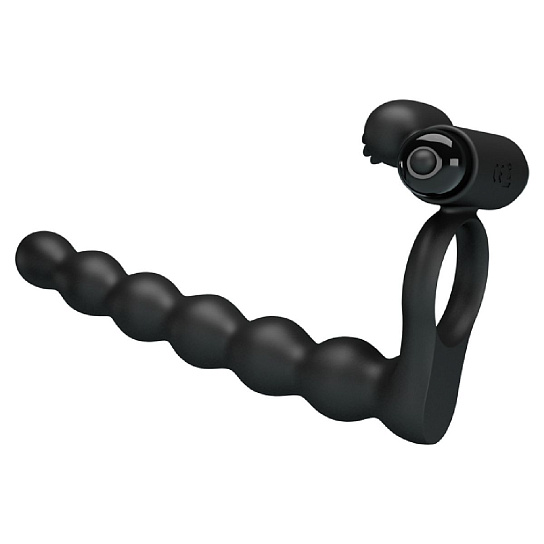Эрекционное кольцо Hercules Penis Sheath III с анальной стимуляцией
