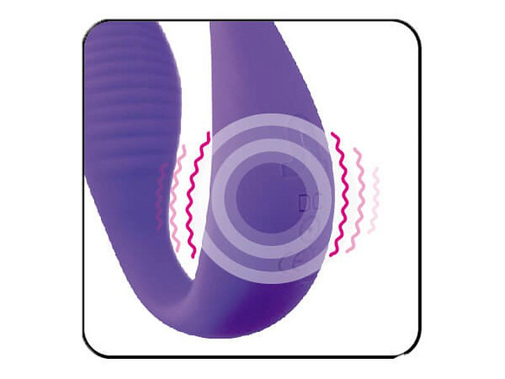 Вибратор для пар с беспроводным пультом Mini Romeo, фиолетовый