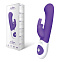 Карманный вибратор-кролик Crystalized 6 режимов, фиолетовый