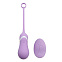 Беспроводное виброяичко с пультом ДУ, 8 см, фиолетовое