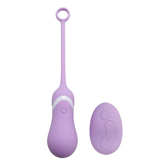 Беспроводное виброяичко с пультом ДУ, 8 см, фиолетовое