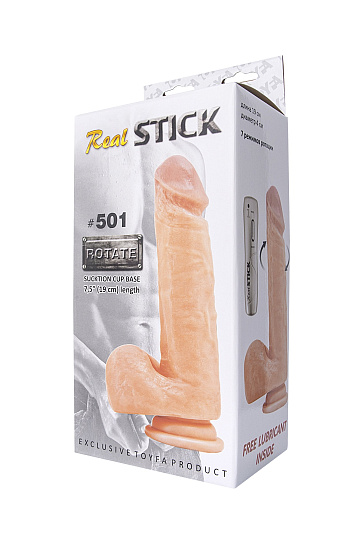 Ротатор-реалистик на присоске RealStick 501 телесный, 22 см