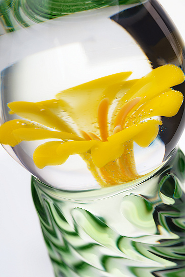 Фаллоимитатор Glass рельефный 17,5 см