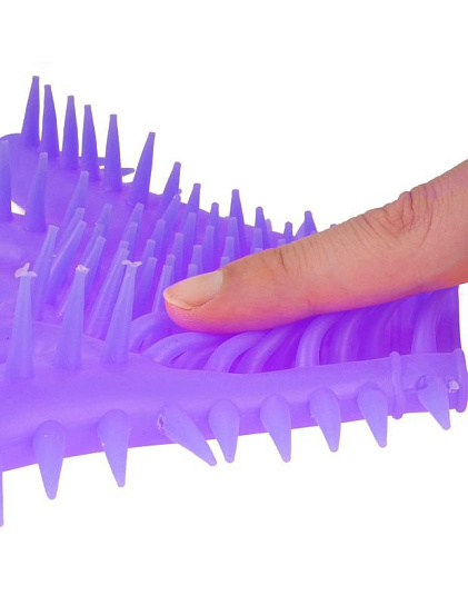 Перчатка для чувственной стимуляции эрогенных зон Neon Luv Glove, фиолетовая