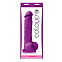 Реалистичный фаллоимитатор Colours - 8" Dildo, 19 см, фиолетовый
