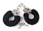Наручники с мехом Bondage Furry Cuffs, черные