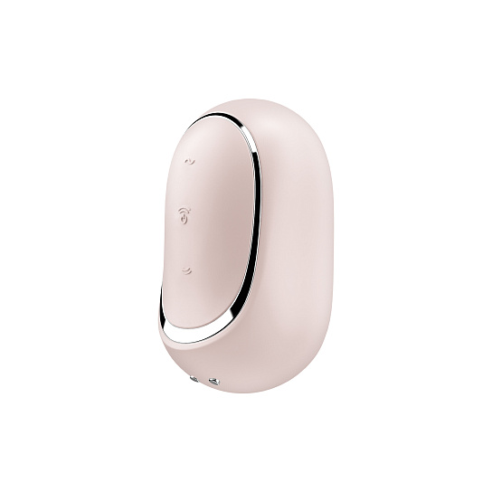 Вакуумно-клиторальный стимулятор с вибрацией Pro To Go 2, бежевый