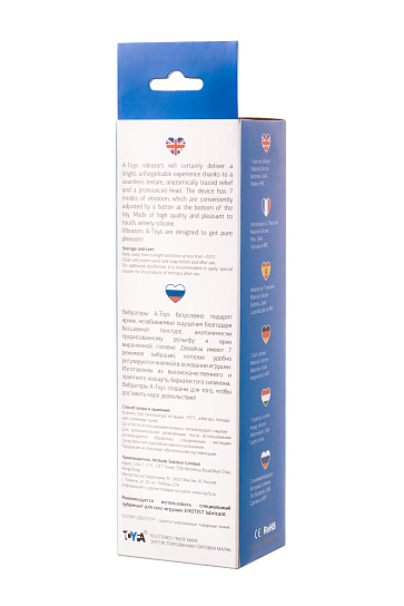 Реалистичный вибратор, TOYFA A-Toys, 7 функций, 19 см