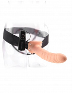Страпон для мужчин с вибрацией Series 8 Vibrating, 19 см, телесный