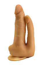 Фаллоимитатор анально-вагинальный двойной на присоске Love Toy, 17 см
