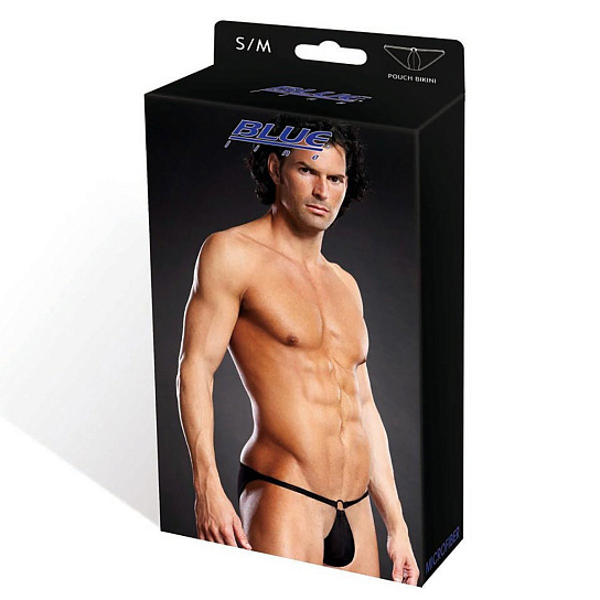 Мужские трусы бикини BlueLine черные, S/M