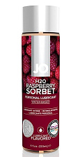 Ароматизированный лубрикант JO H2O Flavored Raspberry Sorbet, 120 мл