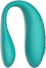 Парный вибратор Amovibe Twin c приложением, бирюзовый