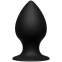 Анальная силиконовая пробка черного цвета Kink - Ace