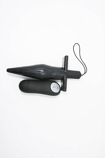 Беспроводная анальная пробка Butt Plug, черная