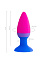 Цветная анальная пробка Brian Beyond by Toyfa, 7 см