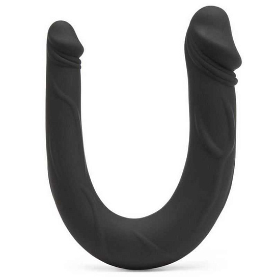 Двусторонний минифаллоимитатор Silicon Double Mini, 23 см, черный