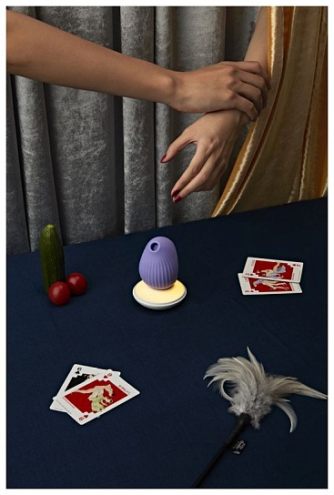 Вибростимулятор с функцией вакуумной стимуляции Cuddly Bird, фиолетовый