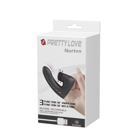 Вибронасадка на палец PrettyLove Norton