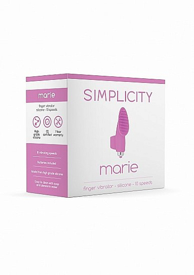 Насадка на палец из силикона MARIE 10.5 см, розовая